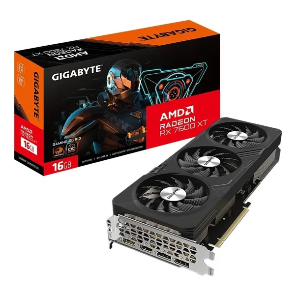 Gigabyte RX 7600 XT Gaming OC GV-R76XTGAMING OC-16GD 128 Bit GDDR6 16 GB Ekran Kartı