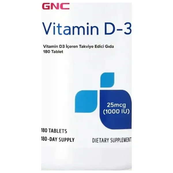 Gnc D3 Vitamin 180 Tablet