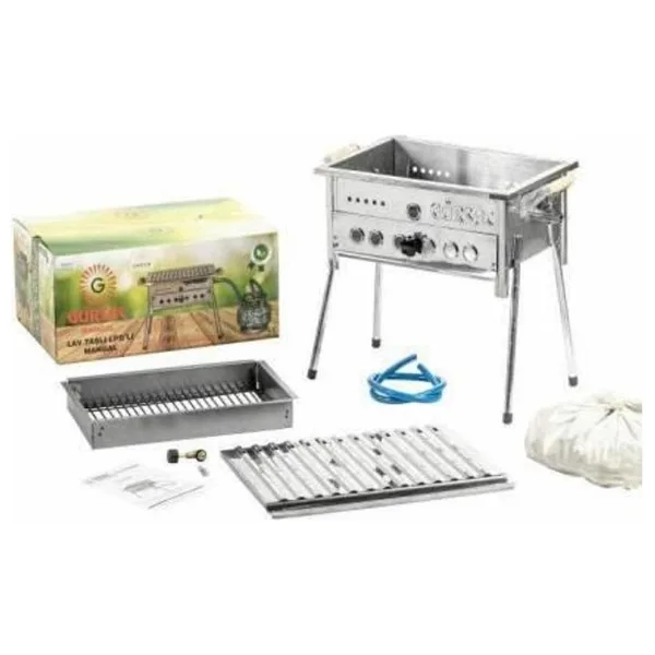 Gürsaç 102 Lav Taşlı 35x45 cm Standart Tüplü Mangal Seti