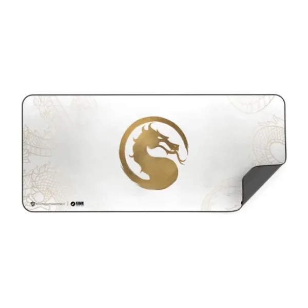 Hawk Gaming Chair Mortal Kombat Gold Dragon 90x40 3mm Premium Kaymaz Taban Dikişli Oyuncu Mouse Pad
