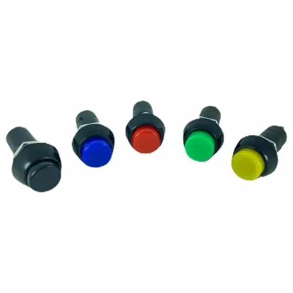 IC-186 Buton Plastik (PBS11B) Yaylı 12mm Mavi