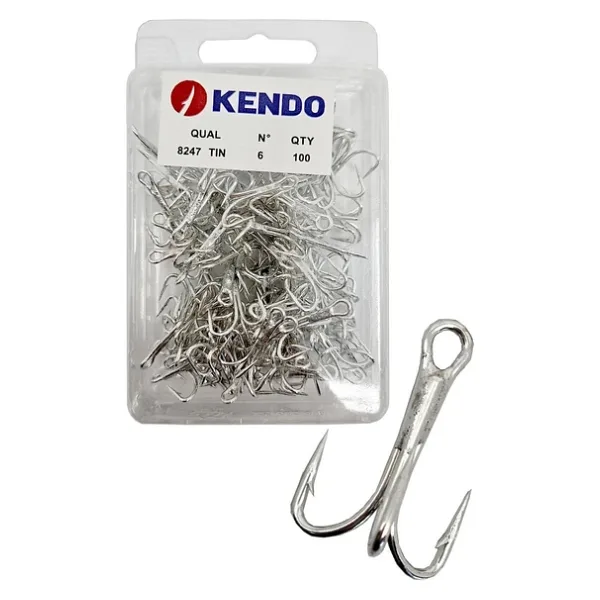 Kendo 8247 Tin O'shaunessy Treble 100 Adet 3'Lü Çarpma İğnesi 6