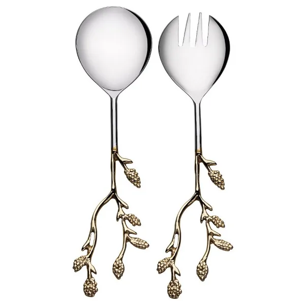 Korkmaz Flora 2 Parça Salata Servis Seti A8735-5 - Gri