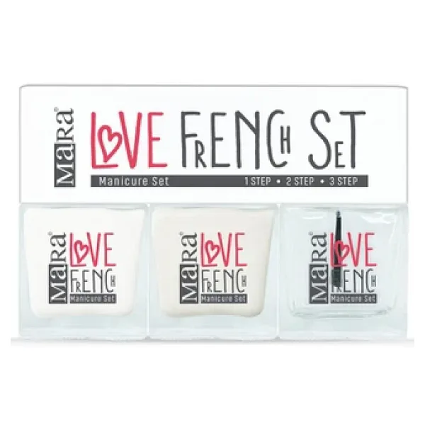 Mara Love French Manicure 3'lü Set Beyaz