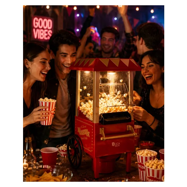 Mey İthalat Yağsız Popcorn Makinesi Hızlı Sıcak Hava Mısır Patlatıcı Ev Tipi Kullanım