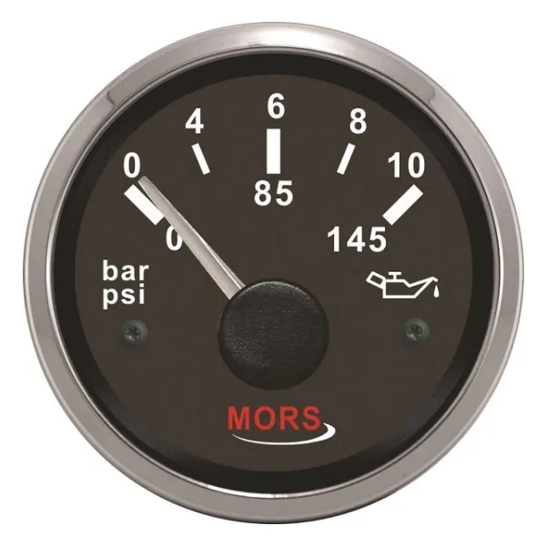 Mors Yağ Göstergesi Siyah - 10bar