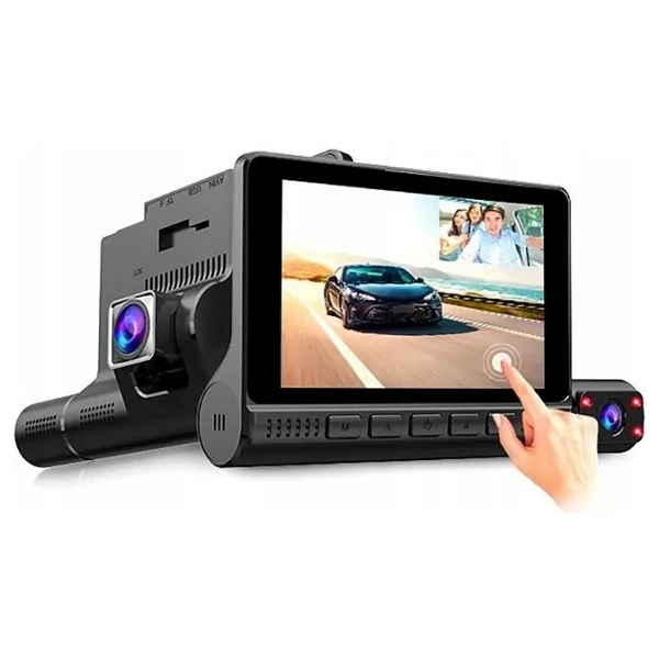 Navigold DS-513 Full Hd 1080P Dokunmatik Araç Içi Dvr Kamera 3 Kameralı