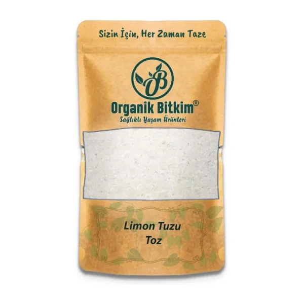Organik Bitkim 1000 gr Toz Limon Tuzu