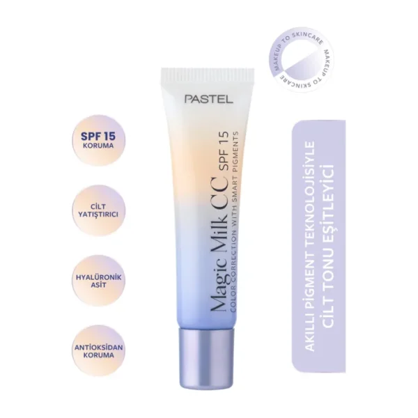 Pastel Magic Milk SPF 15 50 Light Medium 30 ml CC Krem
