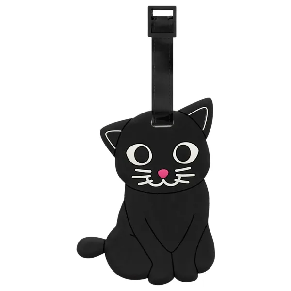 Pylones Çanta Etiketi - Valiz Etiketi - Ani Luggage Siyah Kedi