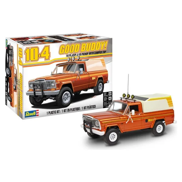 Revell 1:24 '79 Jeep J10 Pickup with Camper Top 14568 Maket Seti