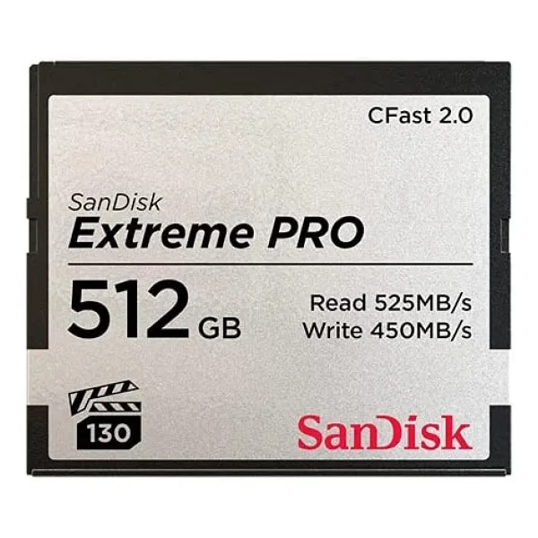 SanDisk Extreme Pro SDCFSP-512G-G46D 512 GB CFast 2.0 Compact Flash Hafıza Kartı