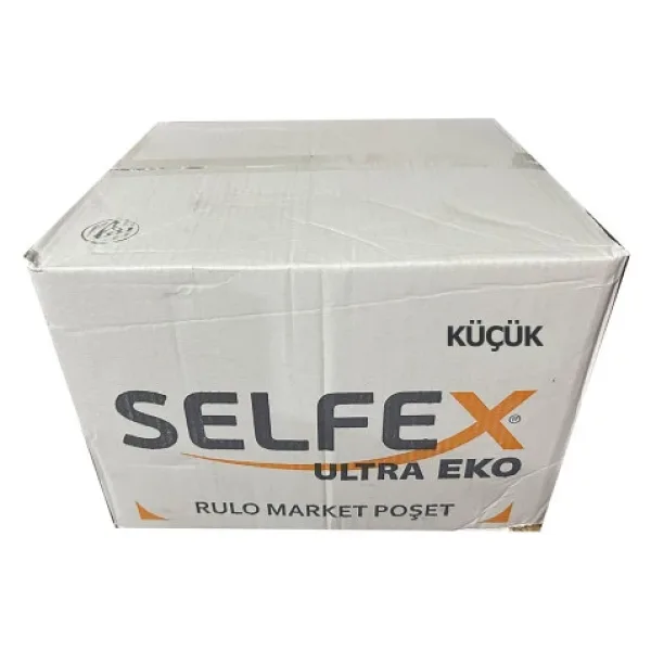 Selfex Rulo Şeffaf Market Poşet Torba - Hışır Atlet Poşet -Küçük Boy - 200 Adetlik 20 Rulo / Koli