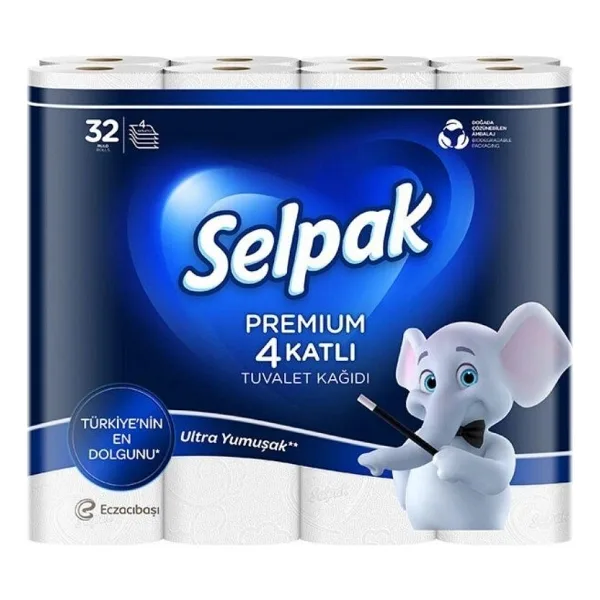 Selpak Premium 32'li 4 Katlı Tuvalet Kağıdı