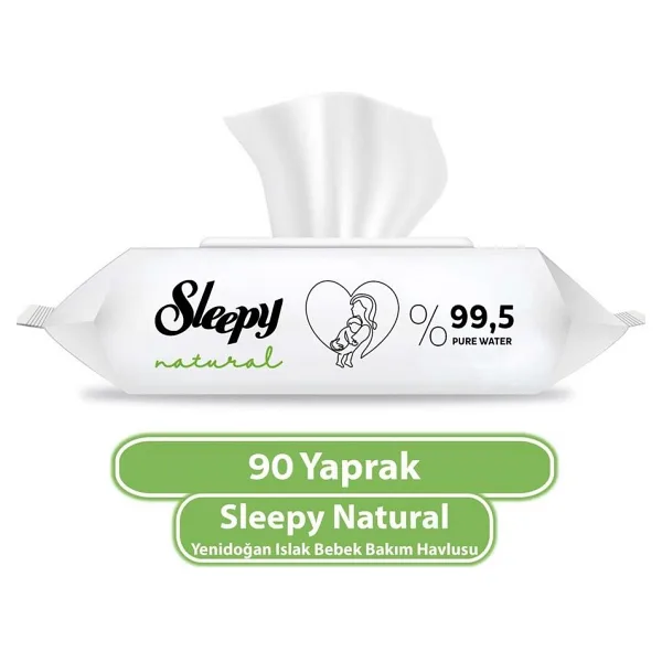 Sleepy Natural Yenidoğan 90 Yaprak Islak Mendil