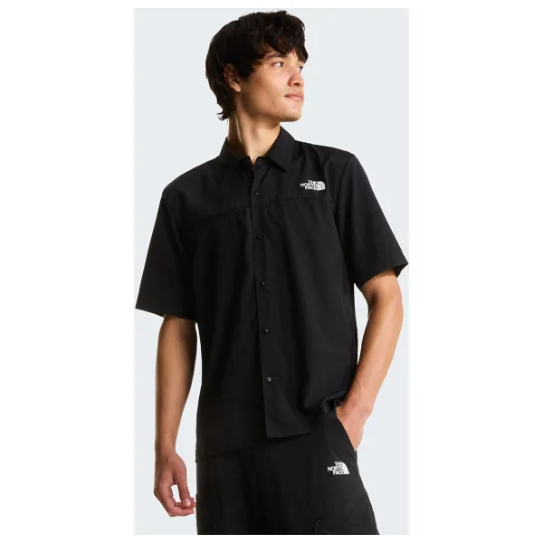 The North Face Packable NF0A8FTQJK31 Kısa Kollu Siyah Erkek Gömlek