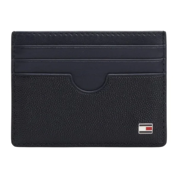 Tommy Hilfiger TH FLAG CC HOLDER Erkek Cüzdan, Mavi, Tek Beden