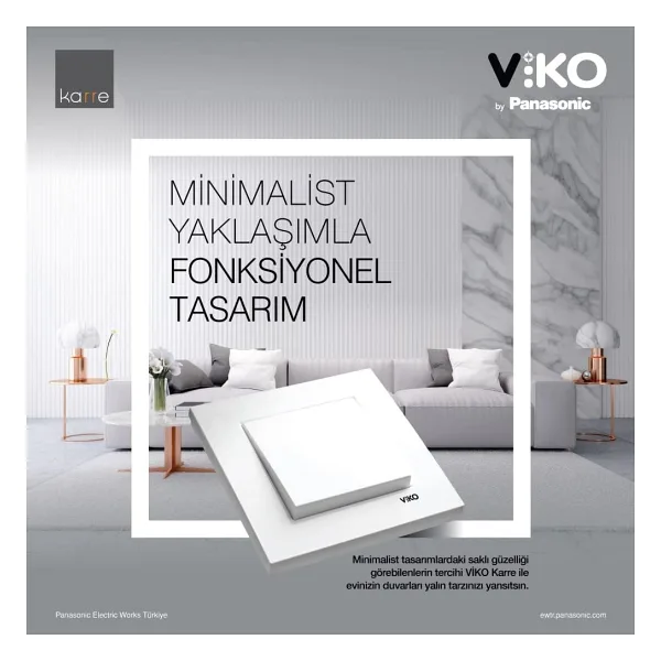 Viko Karre Krem Dörtlü Çerçeve A.B.