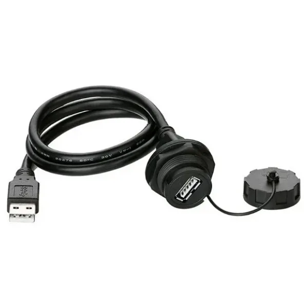 YU-USB2-FS-MP-1M-001A Su Geçirmez Dişi-Erkek USB Konnektör - 1M Kablo