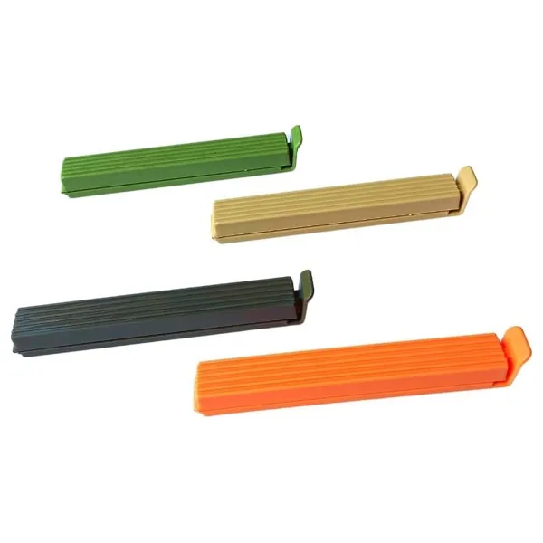 12'li Çok Renkli Pratik Poşet Klipsi, Paket, Ambalaj, Torba, Çanta Kapatıcı Plastik Kilidi, Mandalı (12'li Karışık)