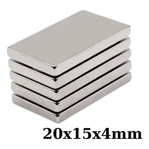 20x15x4mm Neodyum Güçlü Mıknatıs - Neodim Magnet