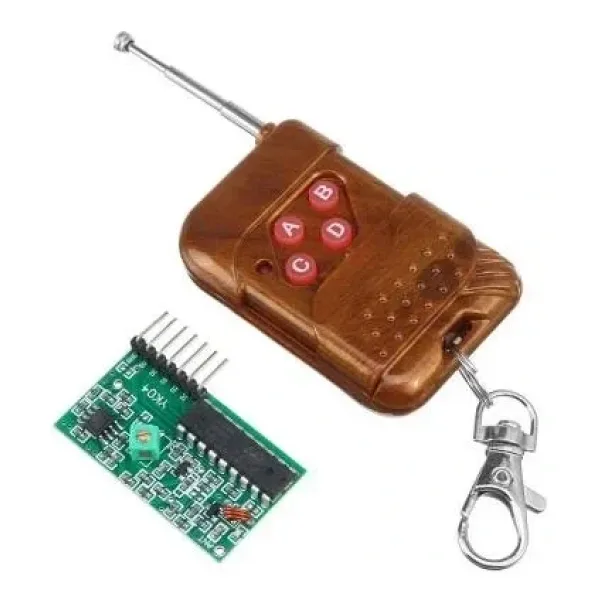 4 Kanallı Uzaktan Kumandalı RF Modülü Alıcı Verici