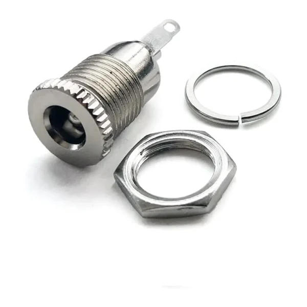 5.5 mm x 2.1mm DC Güç Soketi Metal Panel Montaj Power Jack