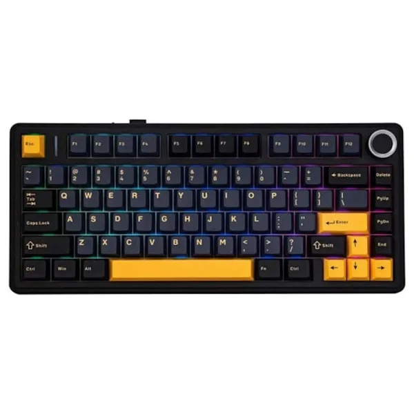 Aula F75 Siyah RGB %75 TKL Ice Vein Switch Kablolu/Kablosuz Mekanik Oyuncu Klavyesi