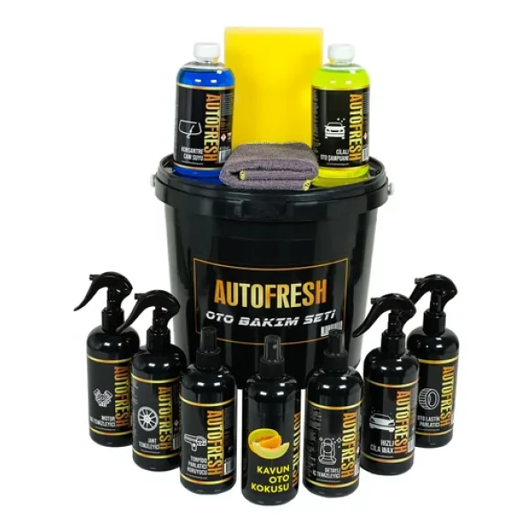 Autofresh 12 Parça Araç Bakım Seti