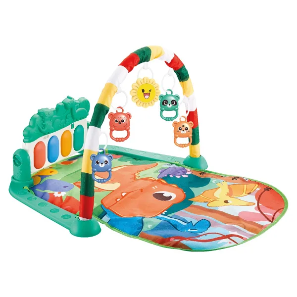 BabyLondy Dinozorlu Güneşli Piyanolu Bebek Oyun Halısı Eğitici Oyuncak