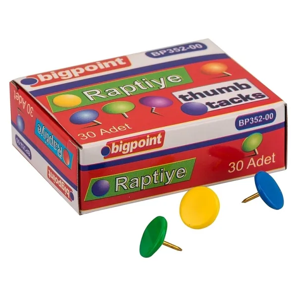 Bigpoint Renklı Raptıye Karısık Renklı