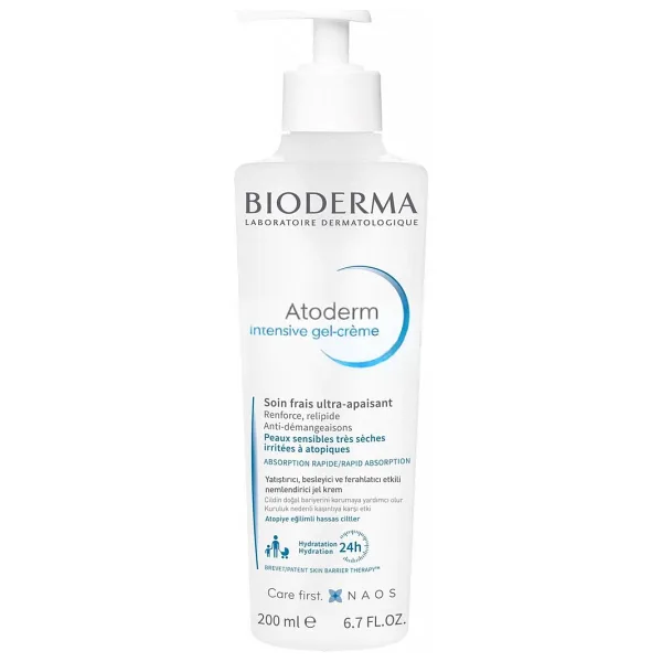 Bioderma Atoderm Intensive Gel-Creme 200 ml Yatıştırıcı Nemlendirici Jel Krem