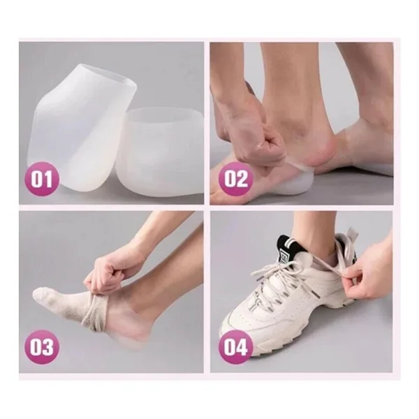 Boy Uzatıcı Gizli Topuk Silikon Tabanlık (1 Çift)