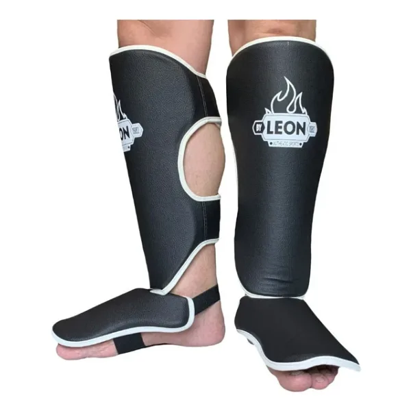 By Leon 1982 Leon Classic Muay Thai Ve Kick Boks Ayak Kaval Koruyucu Siyah