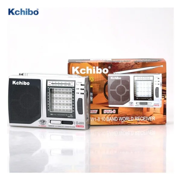 Cep Tipi Taşınabilir AM / FM Radyo 10 Bandlı Radyo Kchibo KK-9803