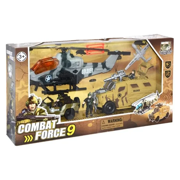 Combat Force Zırhlı Araç ve Helikopterli Büyük Askeri Set