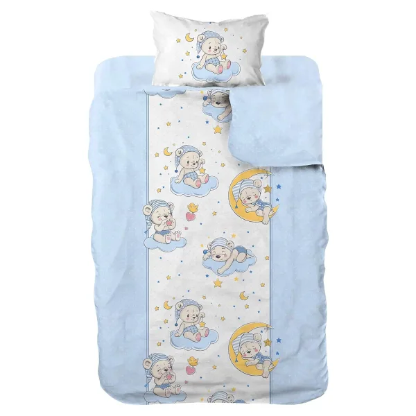 Cotton Box Bear Mavi Bebek Nevresim Takımı