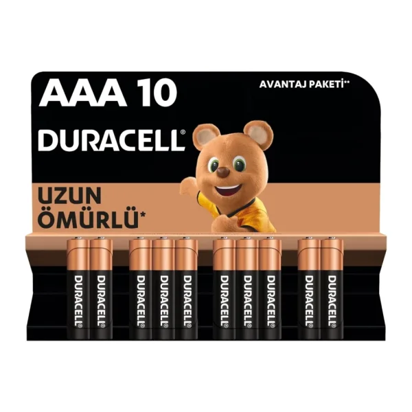 Duracell LR03/MN2400 10'lu Alkalin AAA İnce Kalem Pil