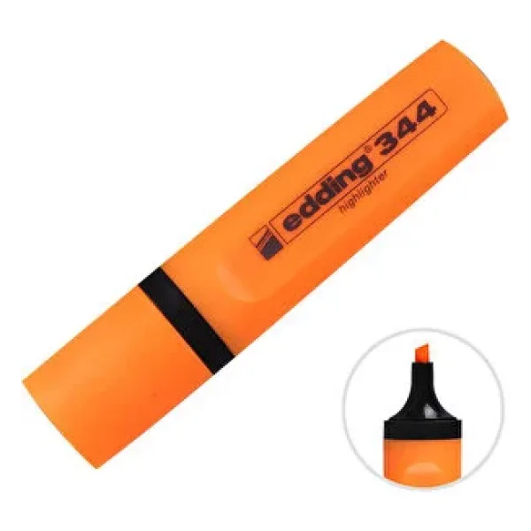 Edding E-344 Turuncu Fosforlu Kalem