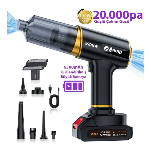 Ezere ST-6609C Üflemeli Araç Süpürgesi