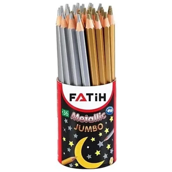 Fatih Jumbo Boya Kalemi Metalik Gümüş
