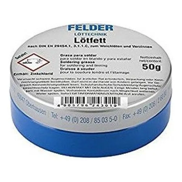 Felder Lötfett 50 gr Lehim Pastası
