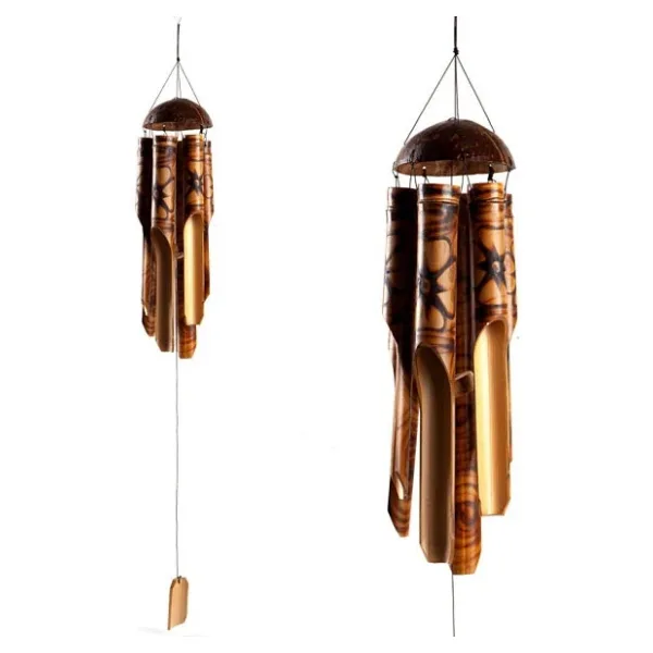 Feng Shui Coconat Bambu Rüzgar Çanı Küçük Boy