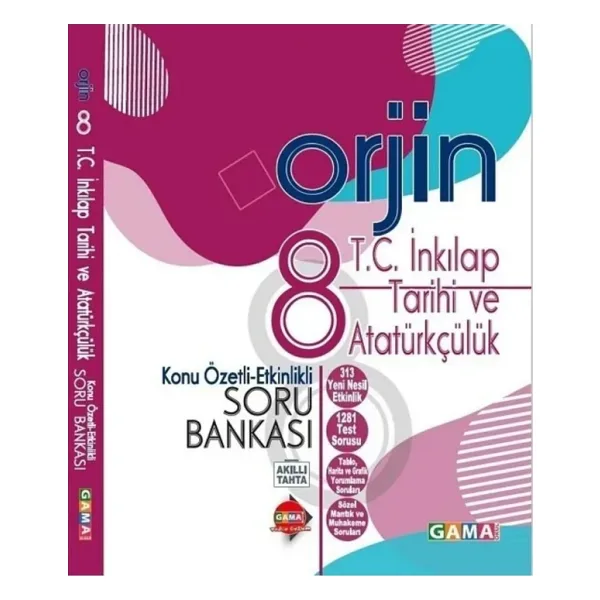 Fenomen Okul Yayınları 8. Sınıf Orjin T.C. İnkılap Tarihi ve Atatürkçülük Konu Özetli Etkinlikli Soru Bankası