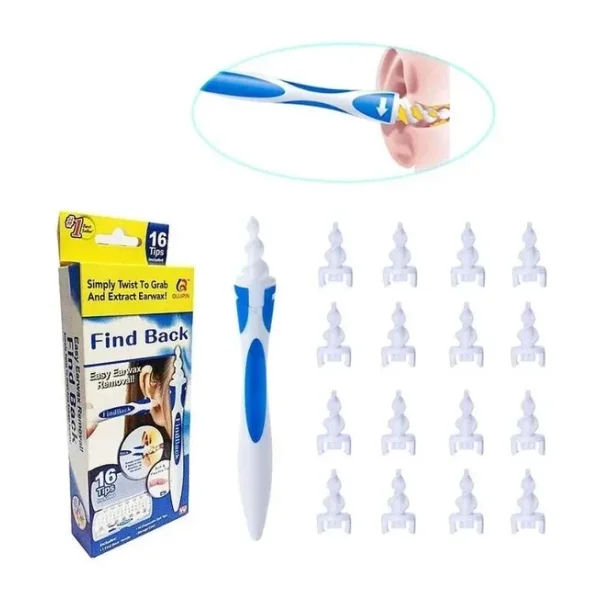 Find Back Pratik Kulak Temizleme Aparati Silikon Kit Ear Claning
