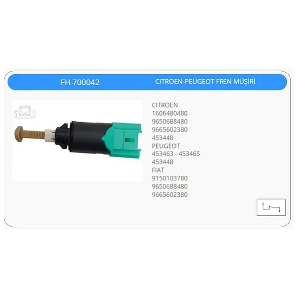 Fren Müşürü Cıtroen C2 C3 Peugeot 207 307 308 Tüm Grubların