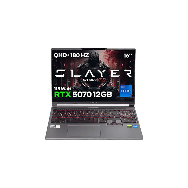 Game Garaj Slayer X7T-5070 V2.12 C2 i7-14650HX 32 GB 1 TB SSD RTX5070 16" WQXGA Gaming Laptop