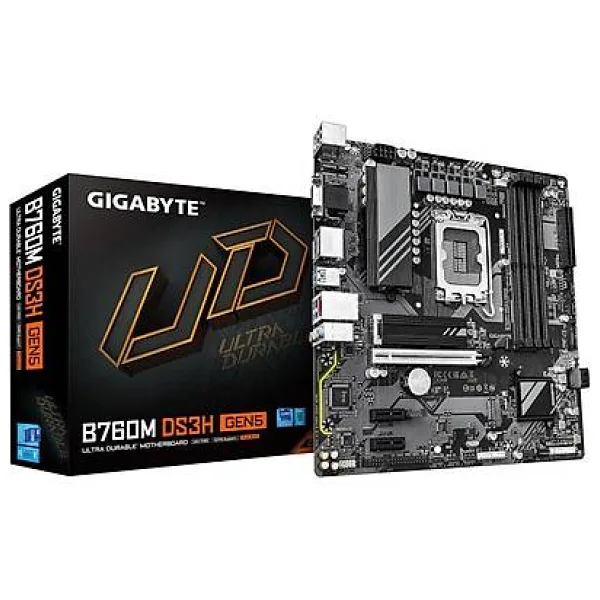 Gigabyte B760M DS3H Gen5 Intel LGA1700 DDR5 Micro ATX Anakart