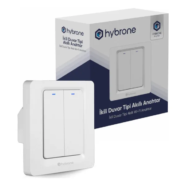 Hybrone HY-PW2091-WS İkili Akıllı Anahtar