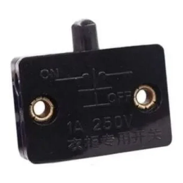IC-187F Ters Kapak Swici Dolap Kapak Switch Sıva Üstü 250V 1A Siyah